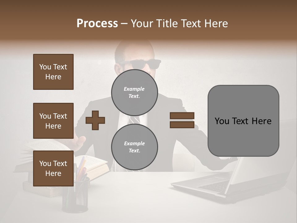 Sunglasses Laptop Touch PowerPoint Template