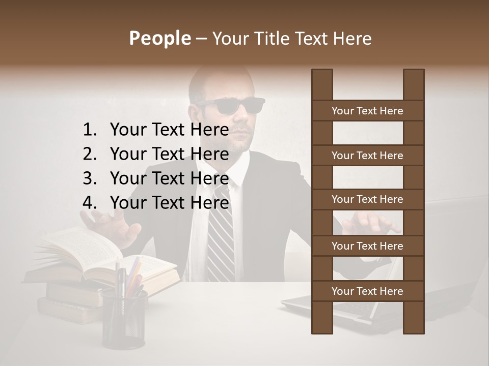 Sunglasses Laptop Touch PowerPoint Template