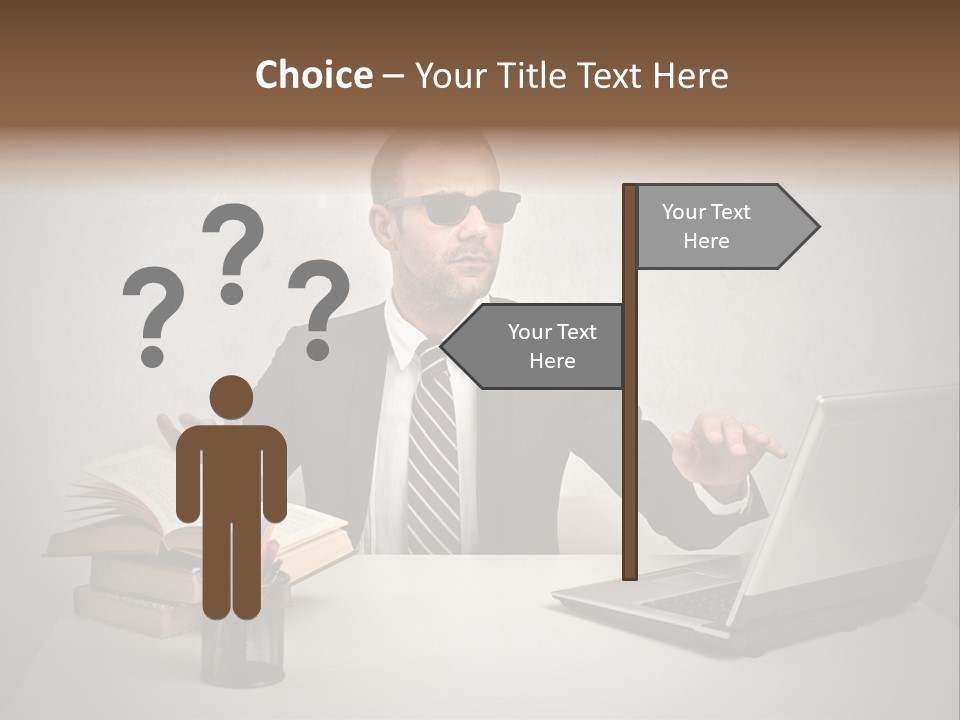 Sunglasses Laptop Touch PowerPoint Template
