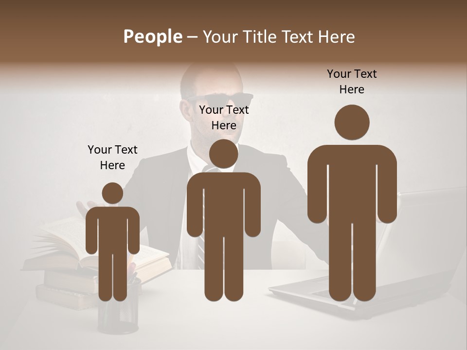 Sunglasses Laptop Touch PowerPoint Template