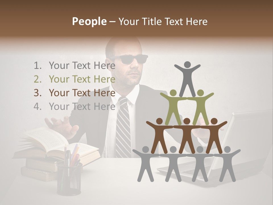 Sunglasses Laptop Touch PowerPoint Template