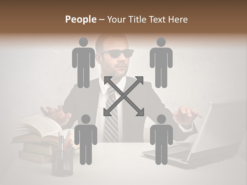 Sunglasses Laptop Touch PowerPoint Template
