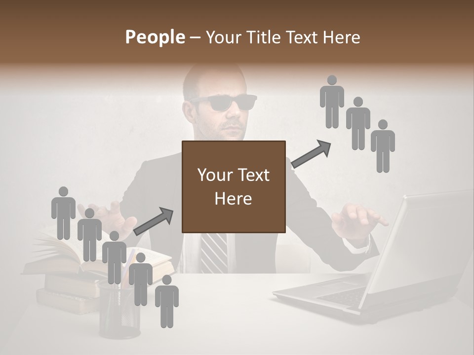 Sunglasses Laptop Touch PowerPoint Template