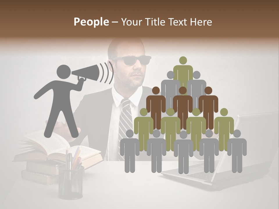 Sunglasses Laptop Touch PowerPoint Template