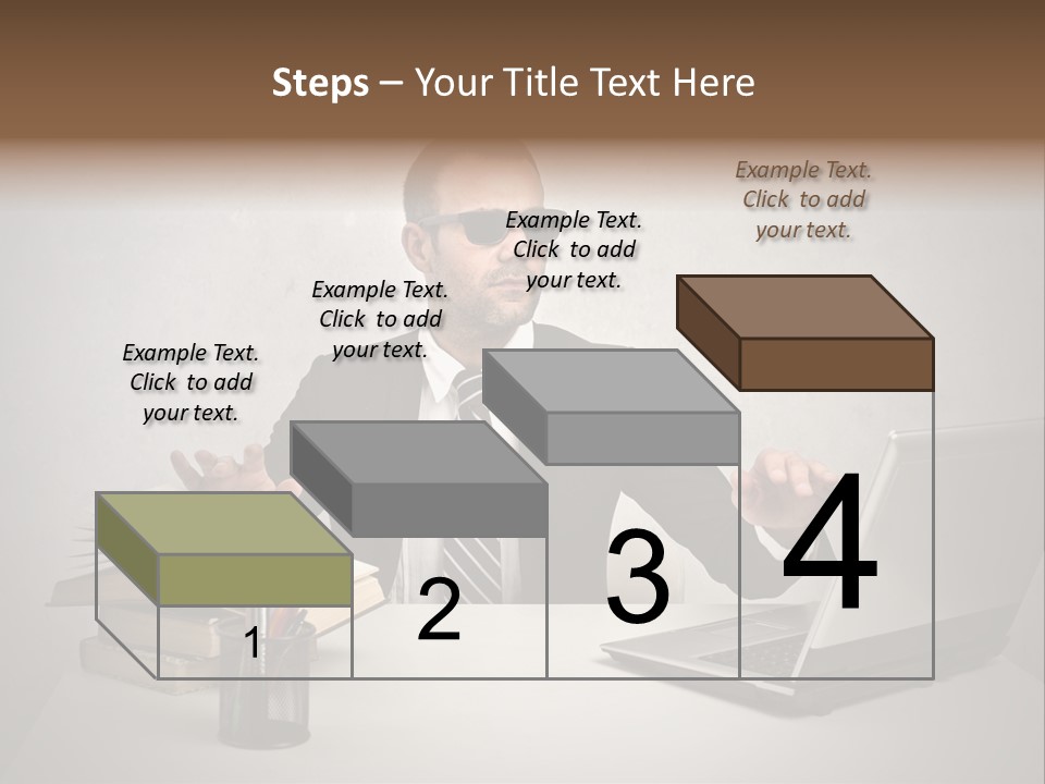 Sunglasses Laptop Touch PowerPoint Template