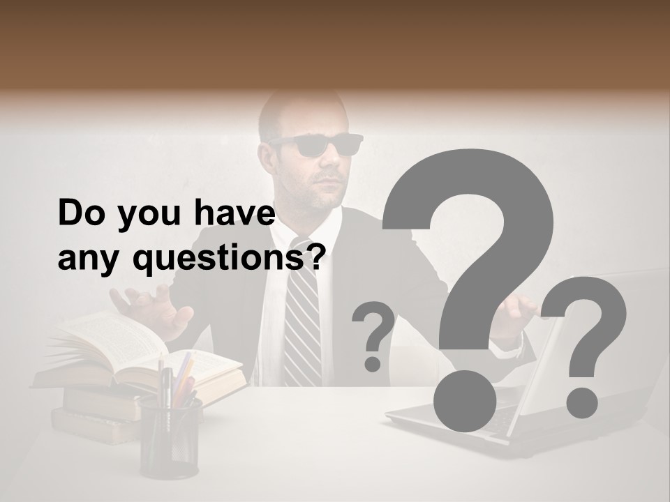 Sunglasses Laptop Touch PowerPoint Template