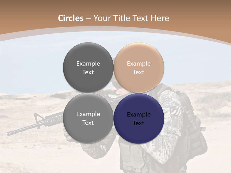 Soldier American Soldier Assault PowerPoint Template