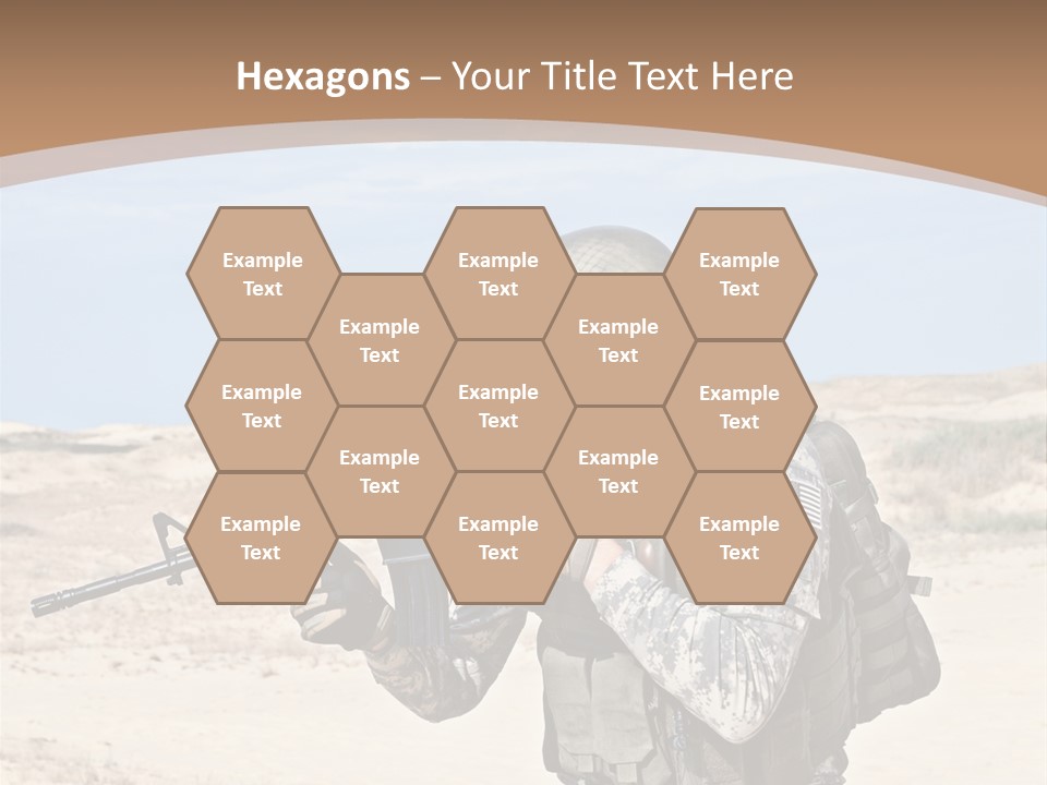 Soldier American Soldier Assault PowerPoint Template