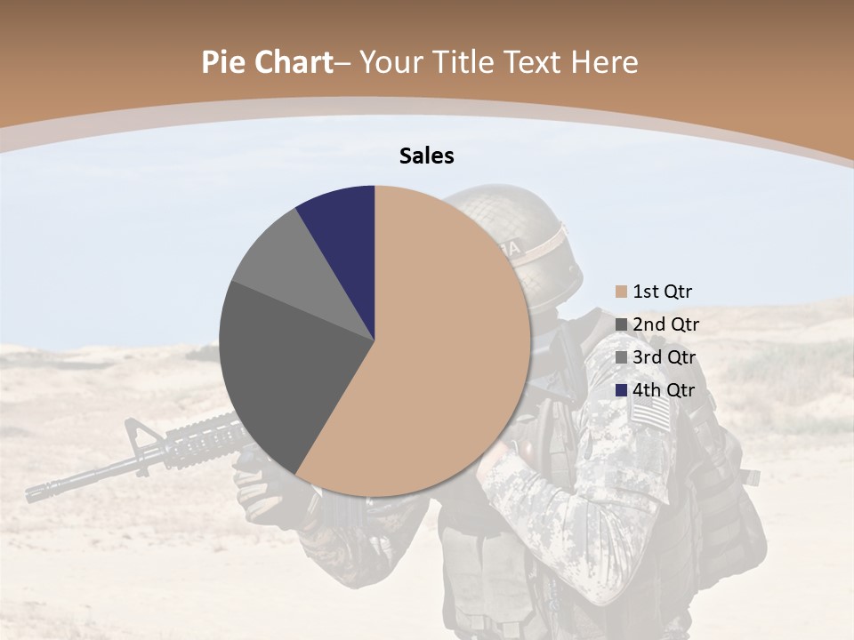 Soldier American Soldier Assault PowerPoint Template
