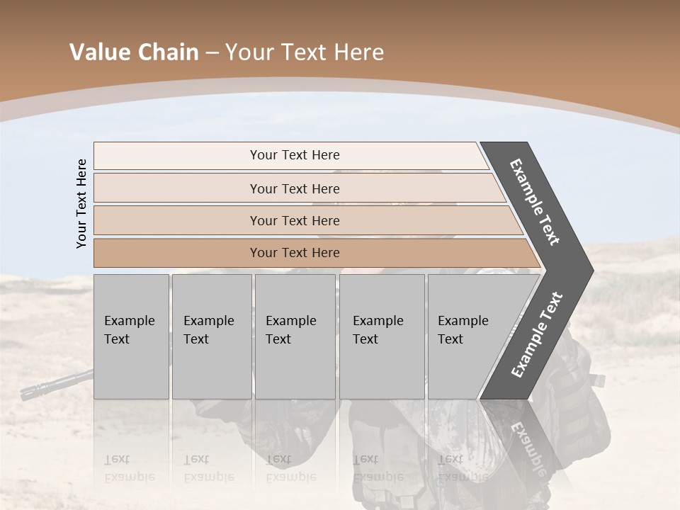 Soldier American Soldier Assault PowerPoint Template