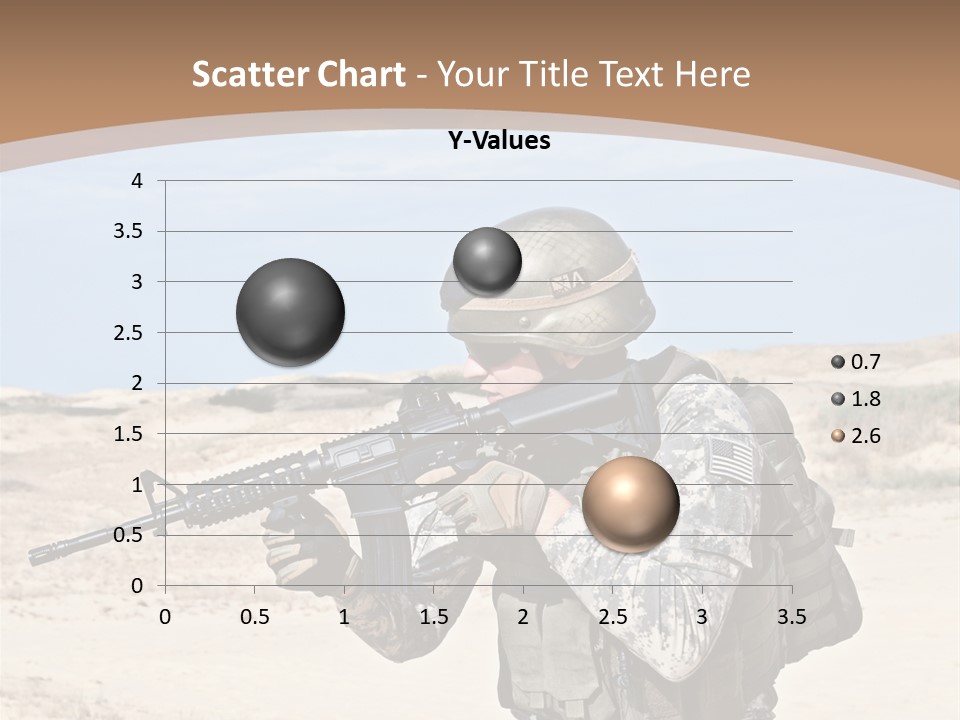 Soldier American Soldier Assault PowerPoint Template