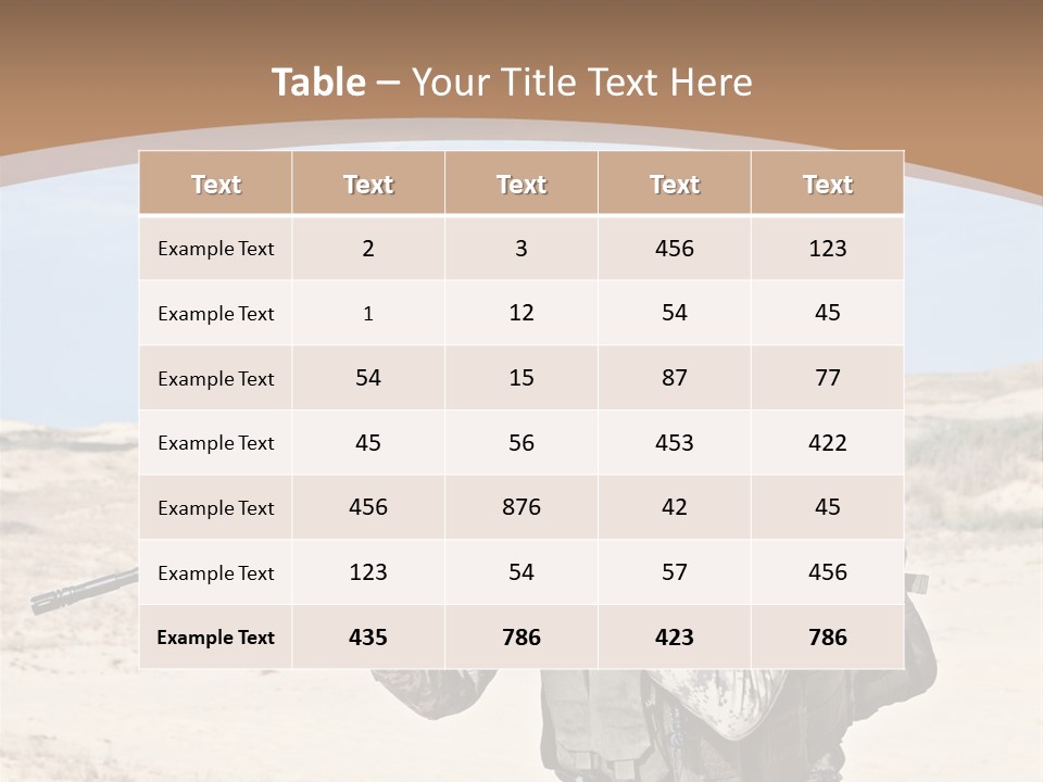 Soldier American Soldier Assault PowerPoint Template