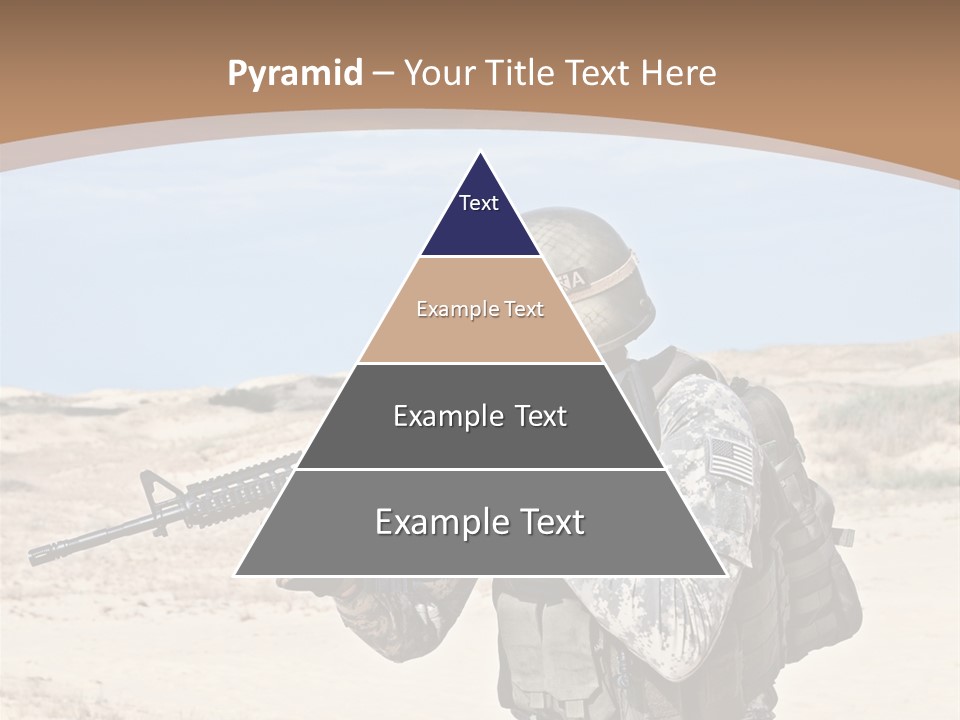 Soldier American Soldier Assault PowerPoint Template