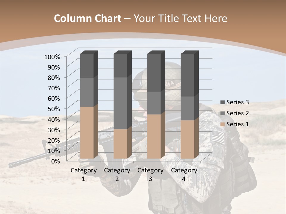 Soldier American Soldier Assault PowerPoint Template