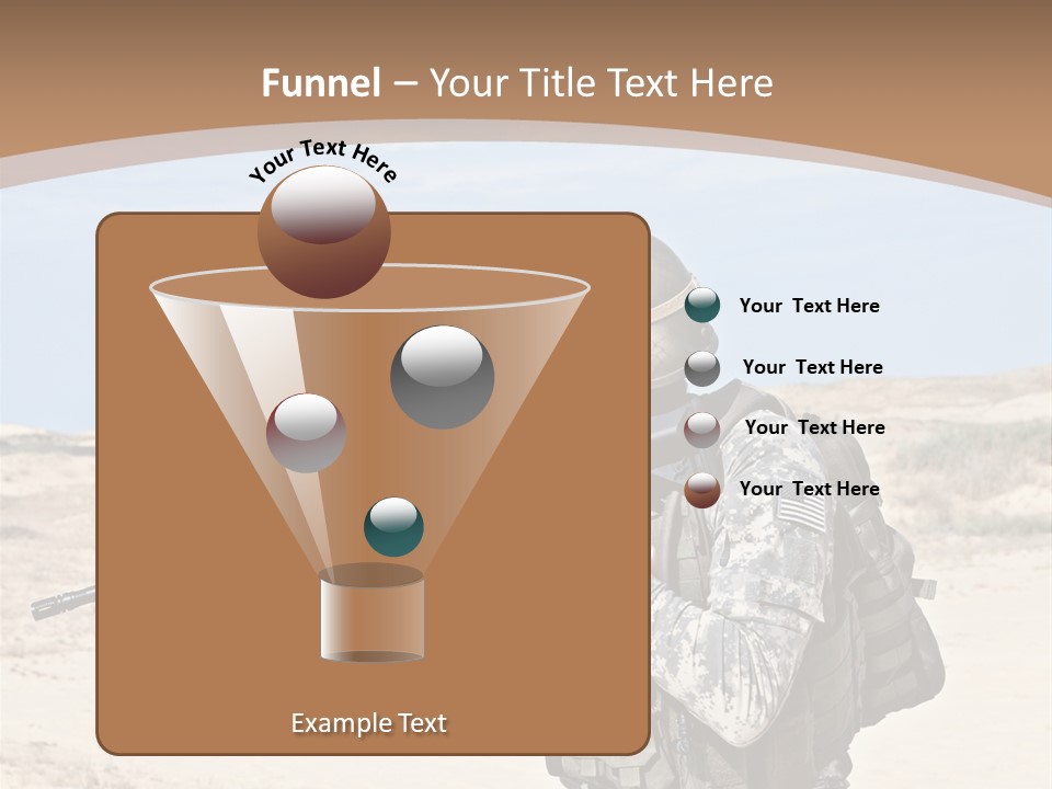 Soldier American Soldier Assault PowerPoint Template