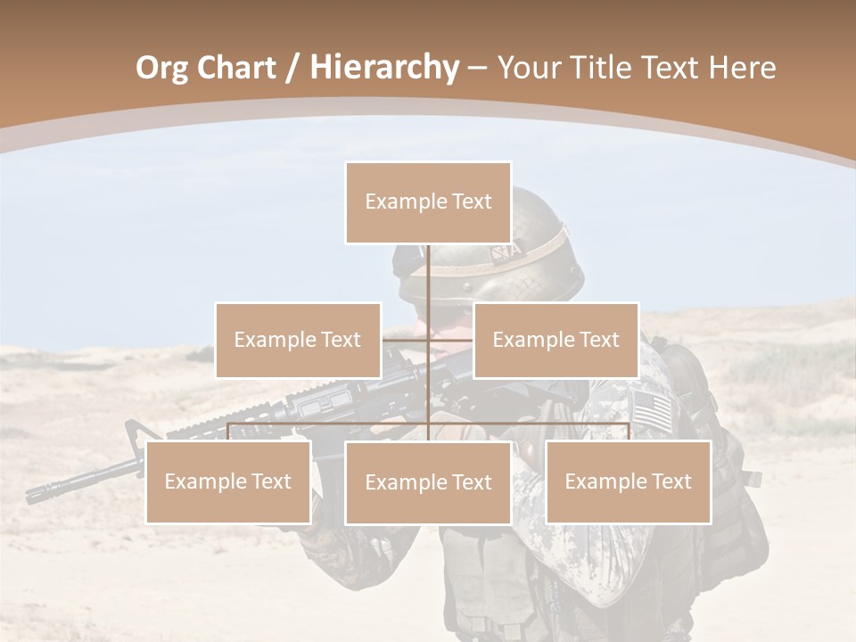 Soldier American Soldier Assault PowerPoint Template