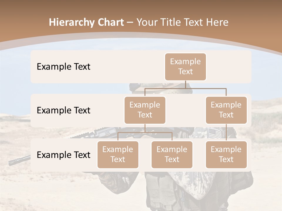 Soldier American Soldier Assault PowerPoint Template