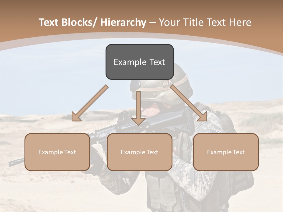 Soldier American Soldier Assault PowerPoint Template