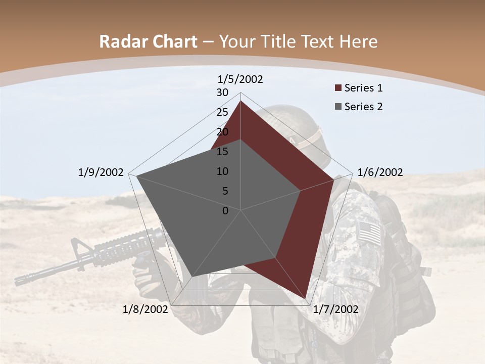 Soldier American Soldier Assault PowerPoint Template