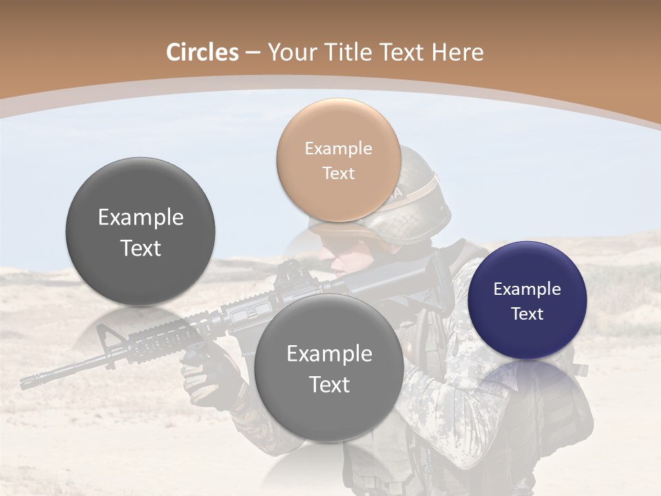 Soldier American Soldier Assault PowerPoint Template