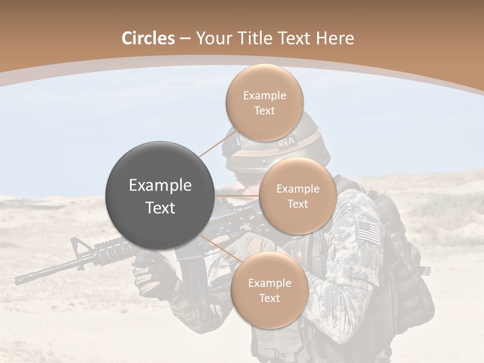 Soldier American Soldier Assault PowerPoint Template
