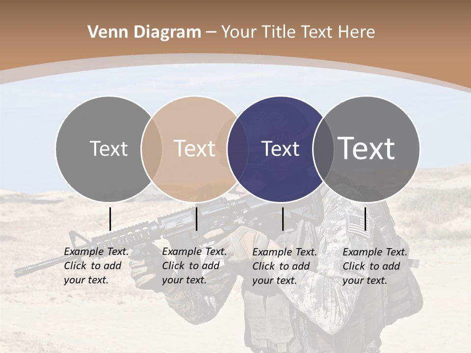 Soldier American Soldier Assault PowerPoint Template