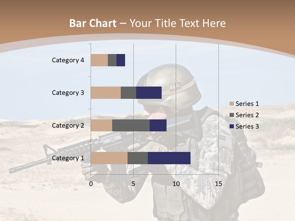 Soldier American Soldier Assault PowerPoint Template