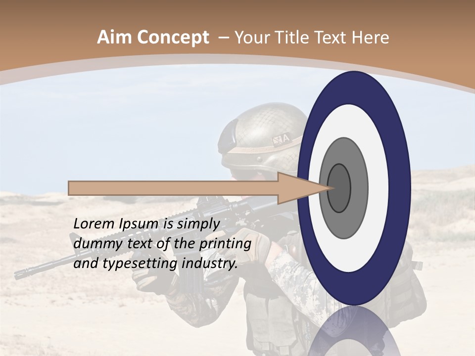 Soldier American Soldier Assault PowerPoint Template