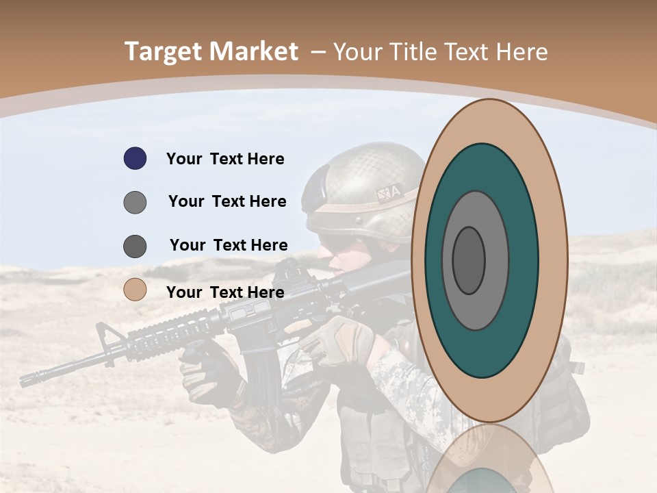 Soldier American Soldier Assault PowerPoint Template