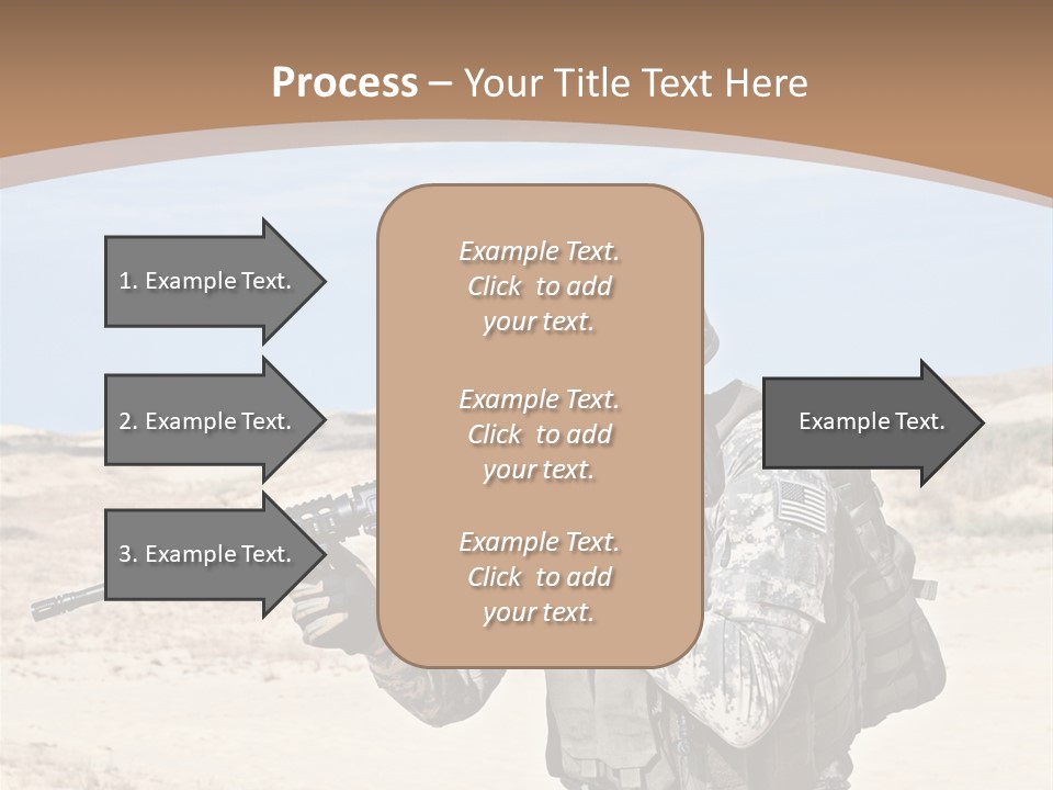 Soldier American Soldier Assault PowerPoint Template