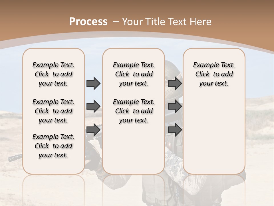 Soldier American Soldier Assault PowerPoint Template