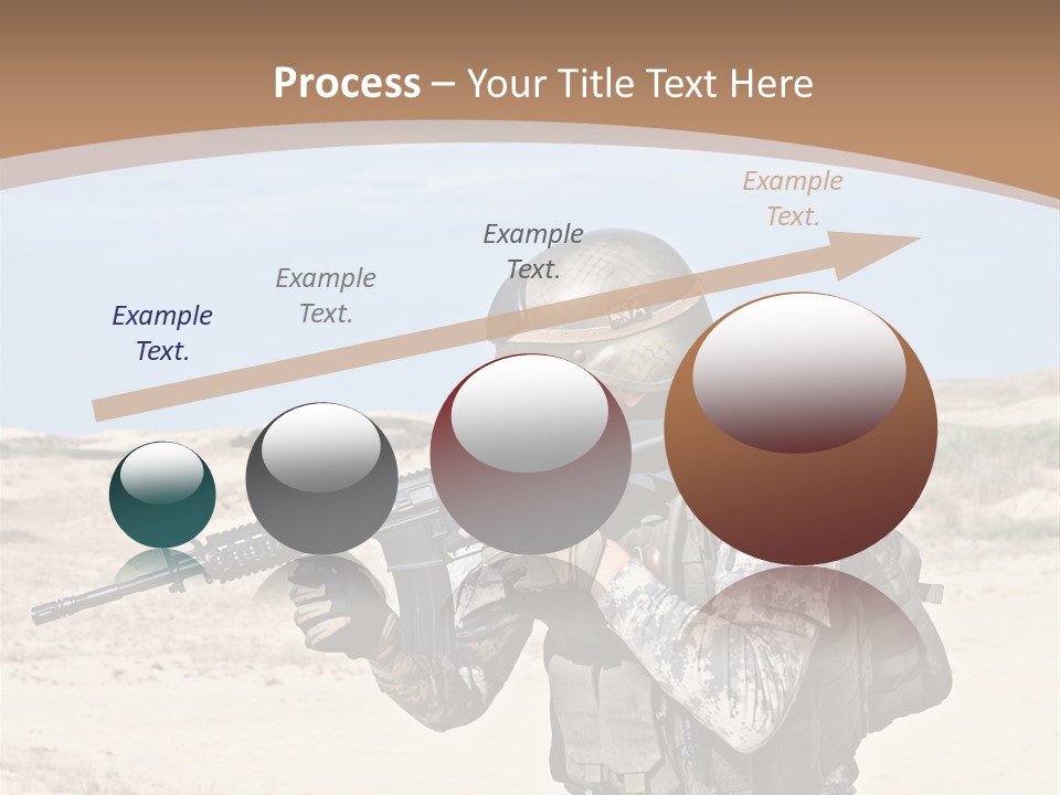 Soldier American Soldier Assault PowerPoint Template
