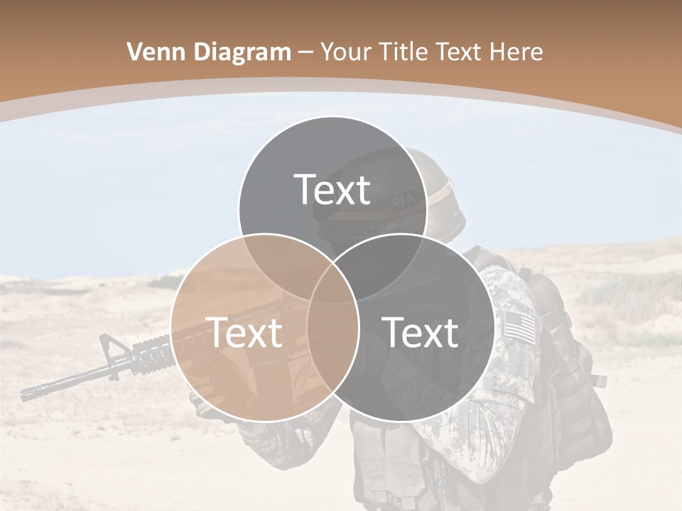 Soldier American Soldier Assault PowerPoint Template