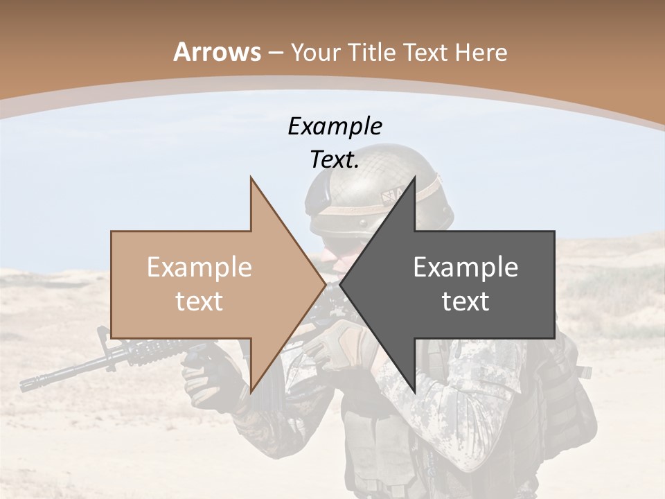 Soldier American Soldier Assault PowerPoint Template