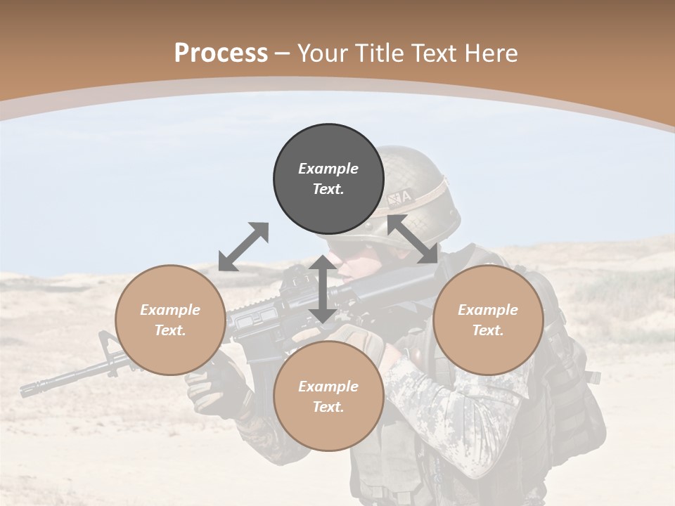 Soldier American Soldier Assault PowerPoint Template