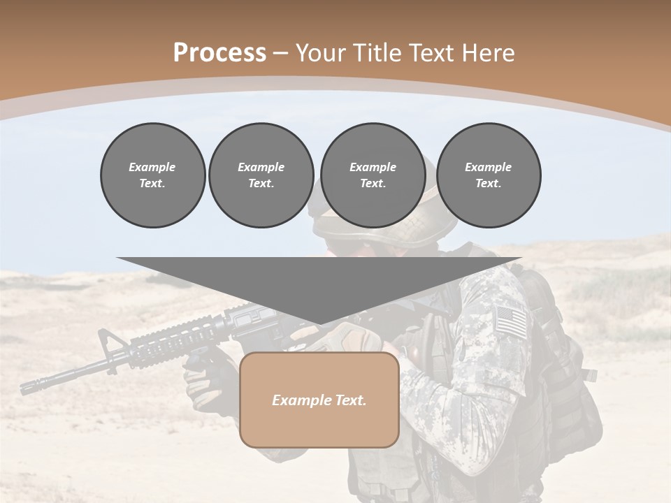 Soldier American Soldier Assault PowerPoint Template