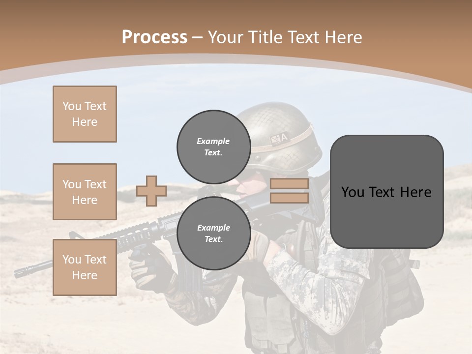 Soldier American Soldier Assault PowerPoint Template