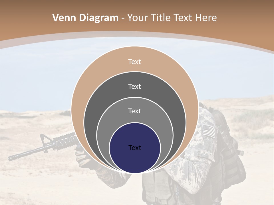 Soldier American Soldier Assault PowerPoint Template