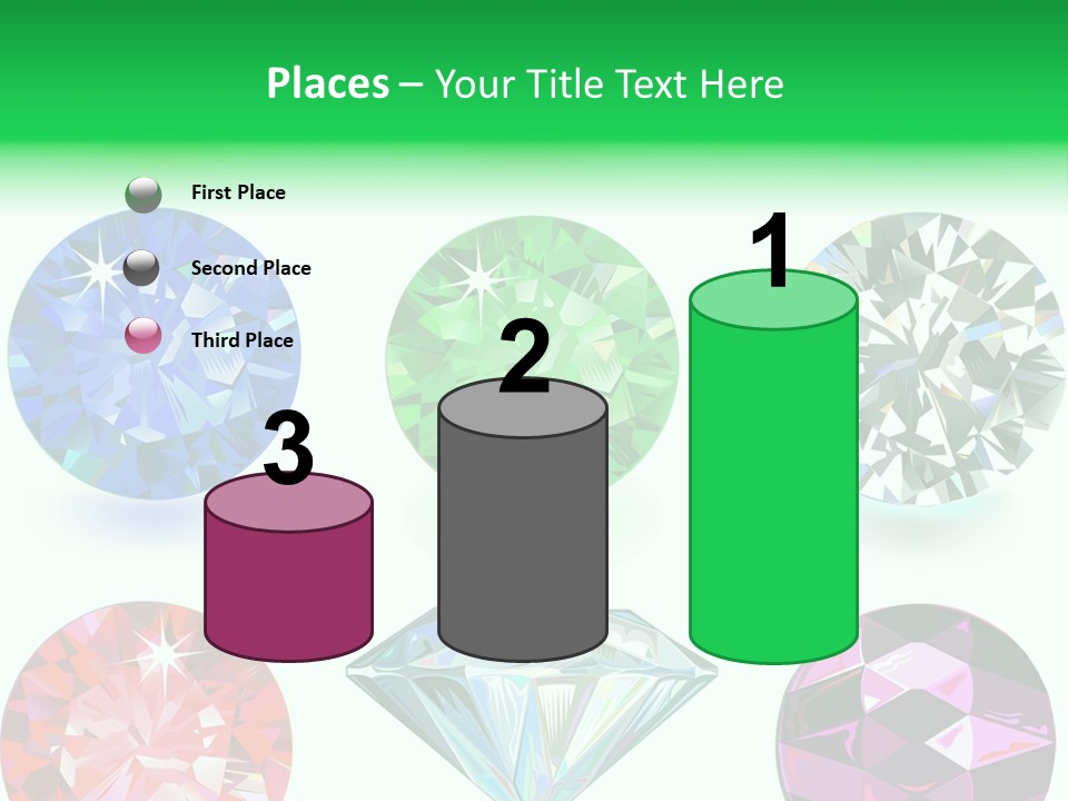 Jewelry Red Faceted PowerPoint Template