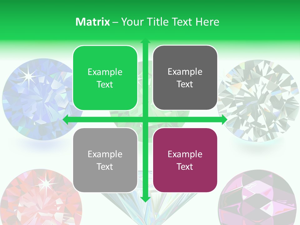 Jewelry Red Faceted PowerPoint Template