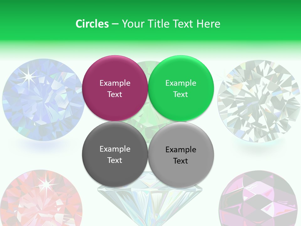 Jewelry Red Faceted PowerPoint Template