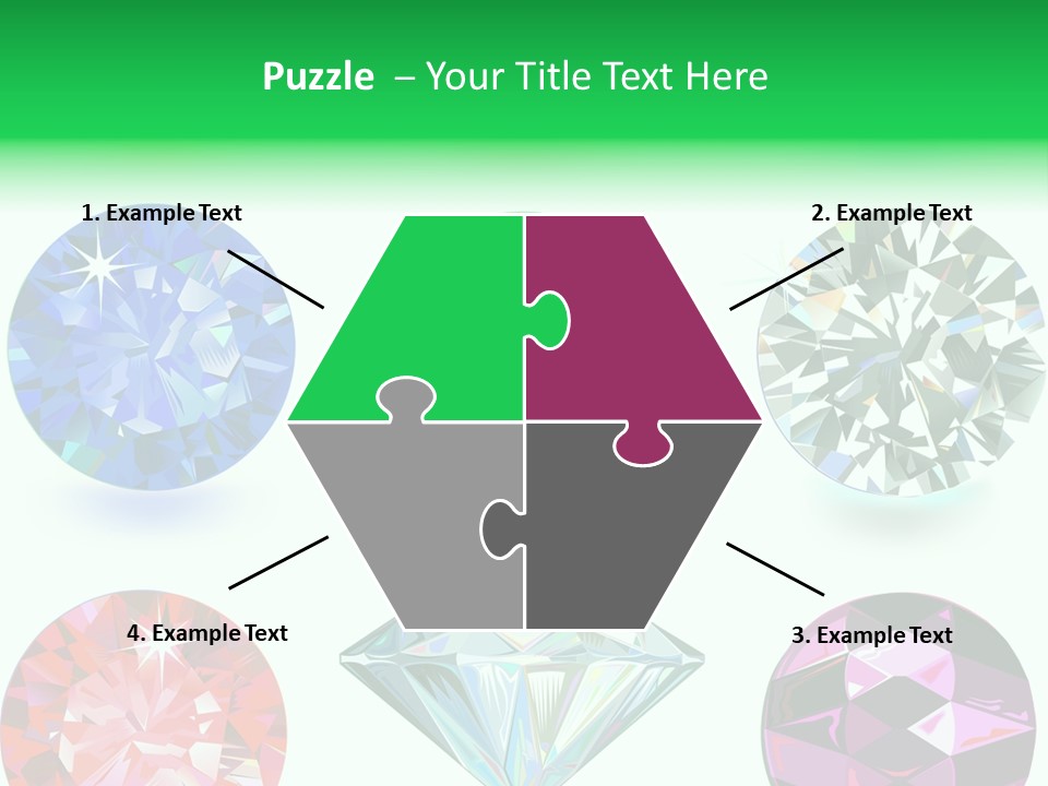 Jewelry Red Faceted PowerPoint Template