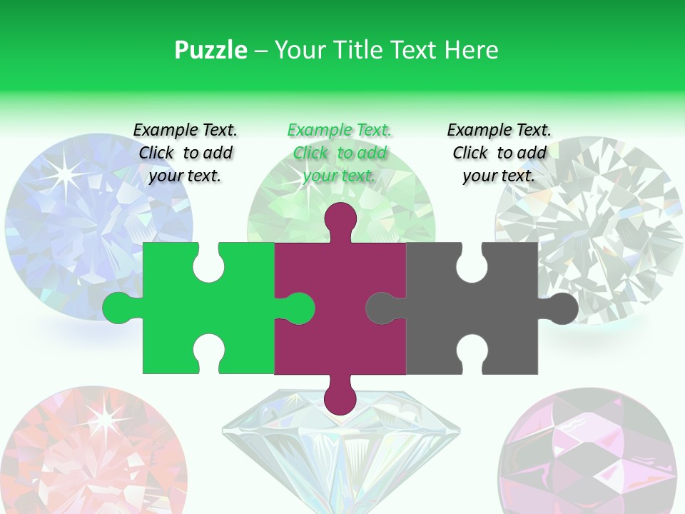 Jewelry Red Faceted PowerPoint Template