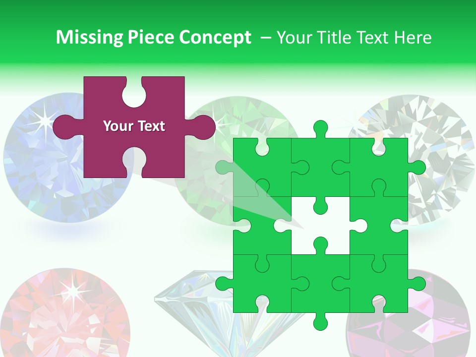 Jewelry Red Faceted PowerPoint Template