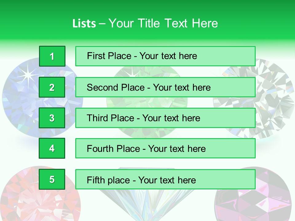 Jewelry Red Faceted PowerPoint Template