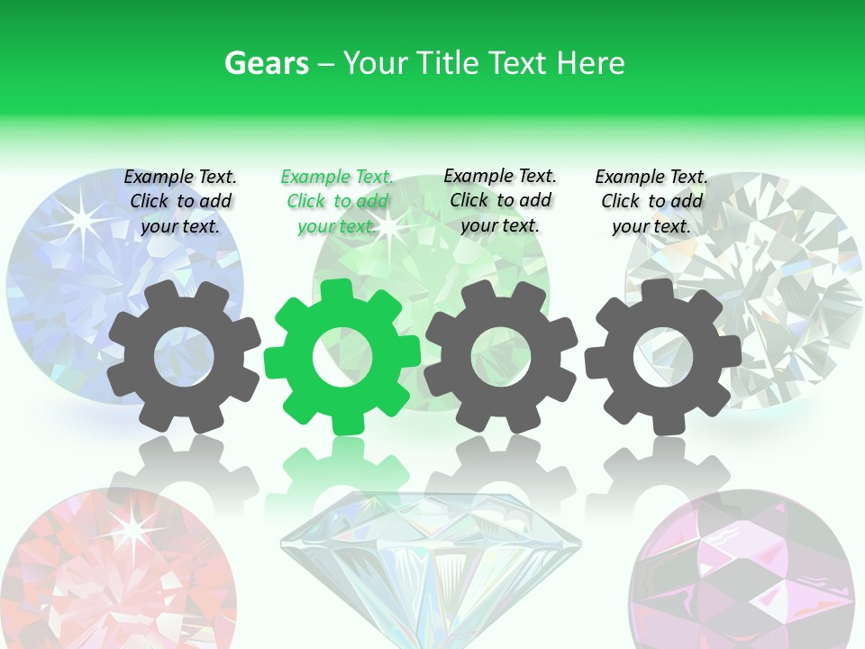 Jewelry Red Faceted PowerPoint Template