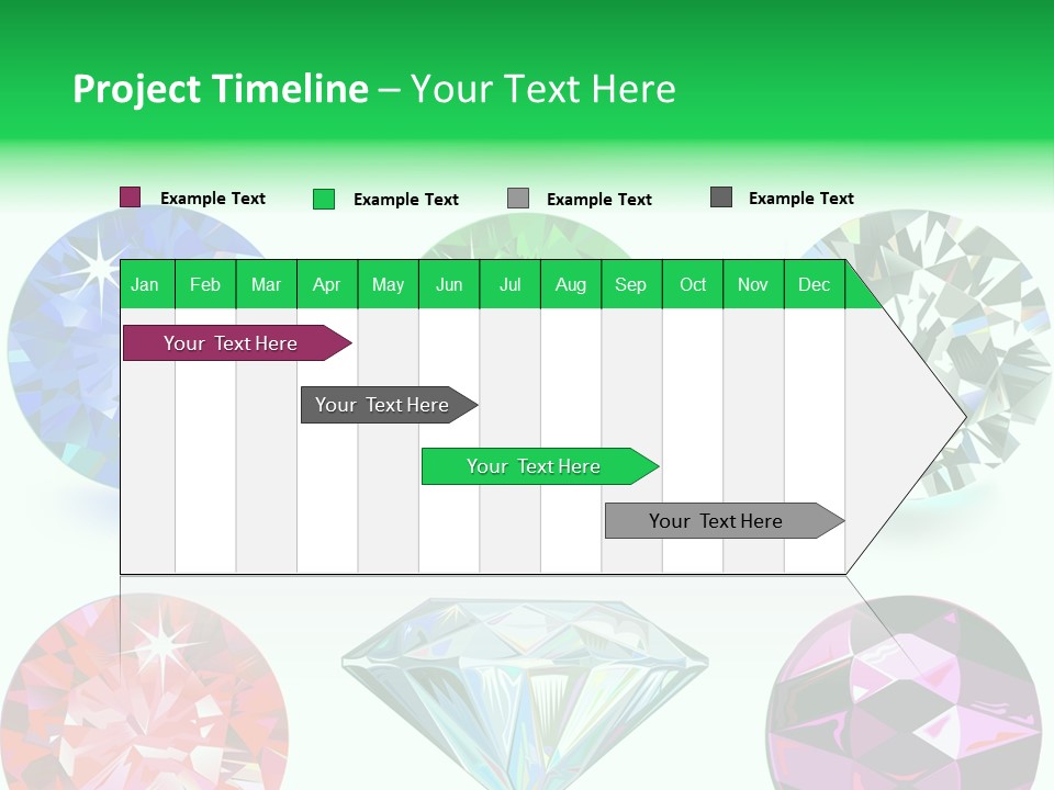 Jewelry Red Faceted PowerPoint Template