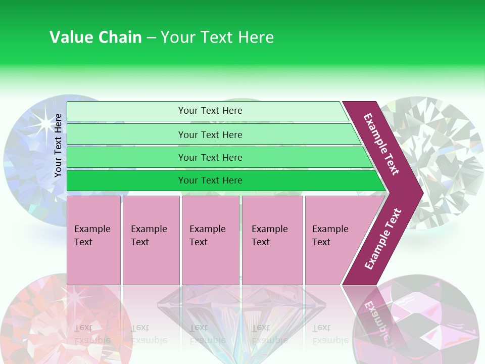 Jewelry Red Faceted PowerPoint Template