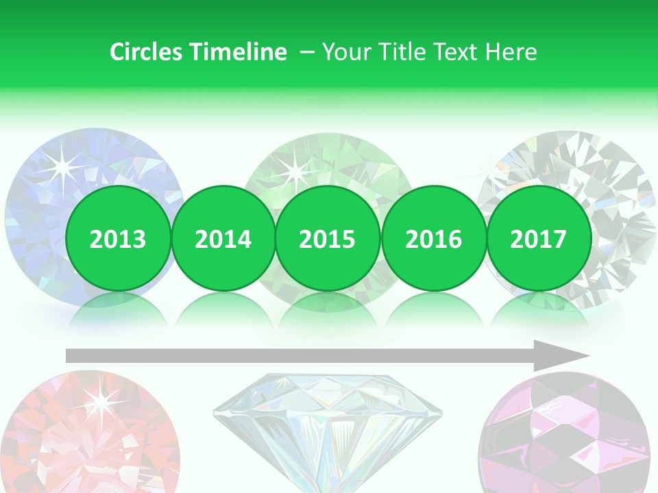 Jewelry Red Faceted PowerPoint Template