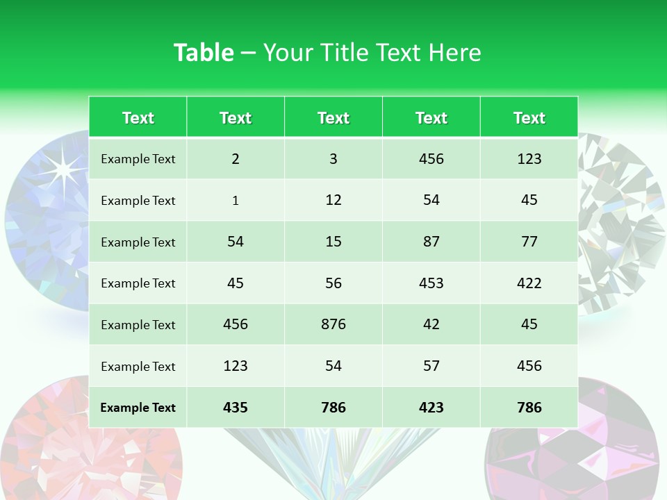 Jewelry Red Faceted PowerPoint Template